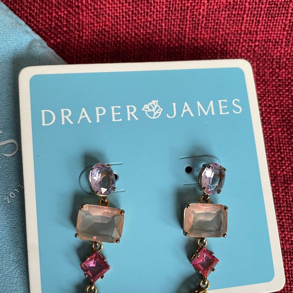 Draper James multi-colored gemstone drop earrings. - Picture 2 of 3